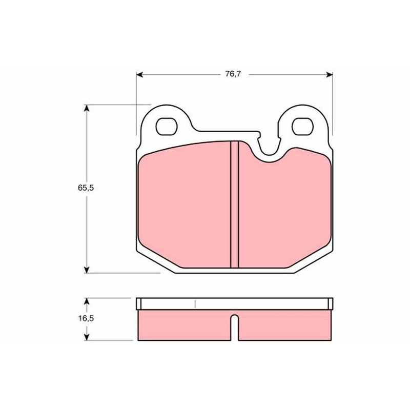 TRW Cotec Brake Pad Set GDB654
