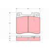 TRW Cotec Brake Pad Set Front GDB1122