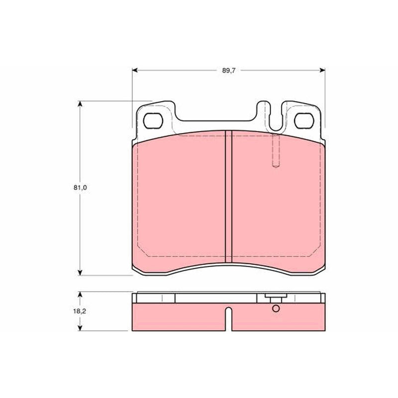 TRW Cotec Brake Pad Set Front GDB1122