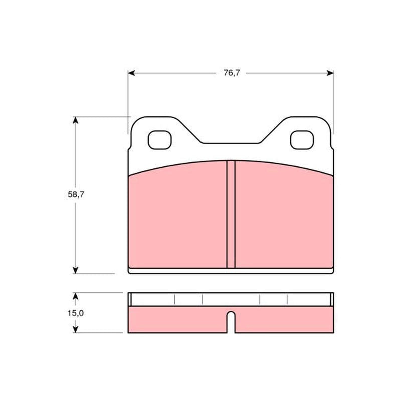 TRW Cotec Brake Pad Set GDB112