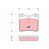 TRW Cotec Brake Pad Set Front GDB1432