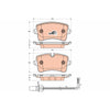 TRW Brake Pad Set With Sensor GDB1902