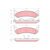 TRW Cotec Brake Pad Set GDB896