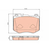 TRW Cotec Brake Pad Set Front GDB2081