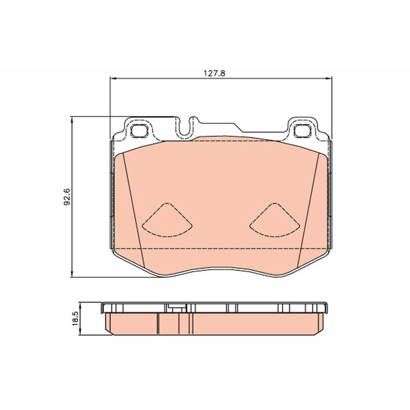 TRW Cotec Brake Pad Set Front GDB2081