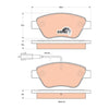 TRW Brake Pad Set GDB1842