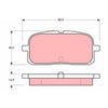 TRW Cotec Brake Pad Set Rear GDB3225