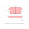 TRW Cotec Brake Pad Set Front GDB154
