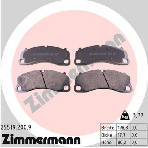 Zimmermann Brake Pad Front Set 25519.200.9
