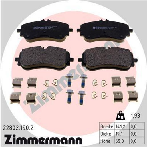 Zimmermann Brake Pad Rear Set 22802.190.2