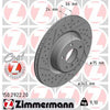 Zimmermann OE Coat Z Brake Rotor Single 345mm Rear