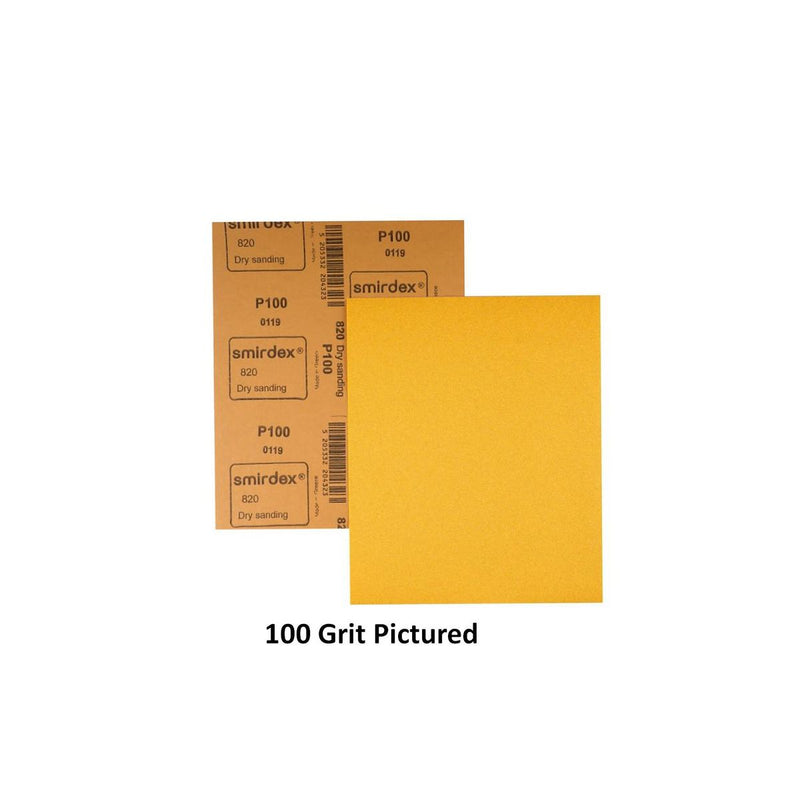 Smirde Sandpaper 100G Dry Rub Sheets - 50 Pack SDR100