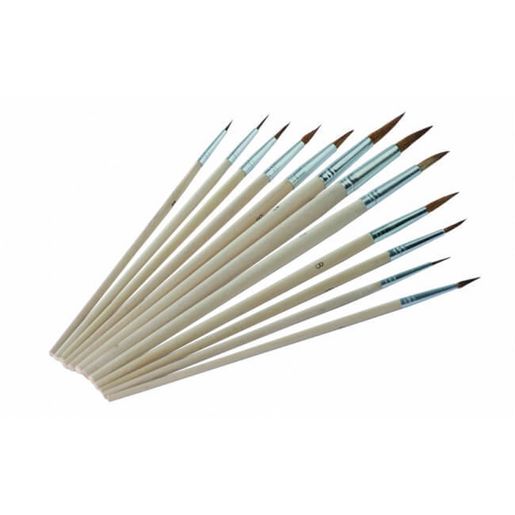 Troton Set Of 12 Touch-Up Paint Brushes T3552