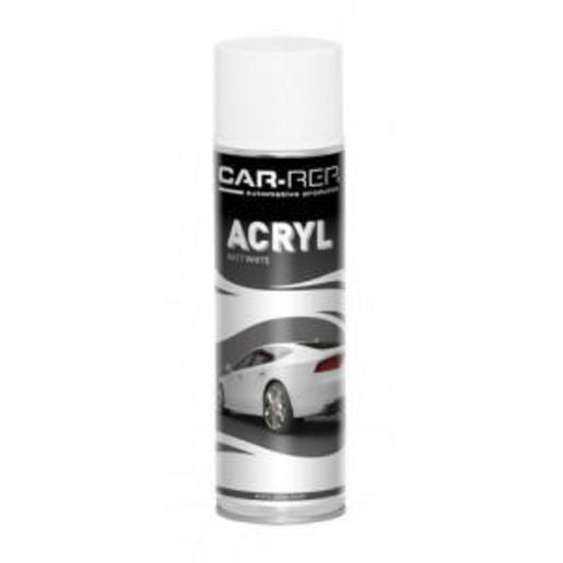 Car-Rep Acrylic Colour Matt White 500ml CR01045