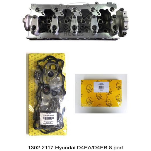 Kiwi Cylinder Head Combo - Hyundai D4Ea/D4Eb 8 Port (H,