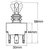 OEX Toggle Switch Mom On - Off - Mom On - Spdt ACX1964BL