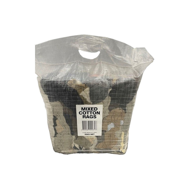 Melb Cleaning Cloths Mixed Cotton Rags 10Kg RMIXCOTT10KG