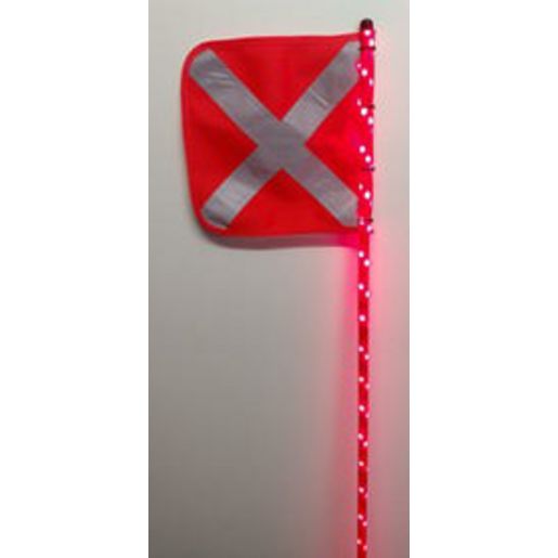 Safety Aerials Safaer - 1.5Mtr 12V Red Full Pole LED