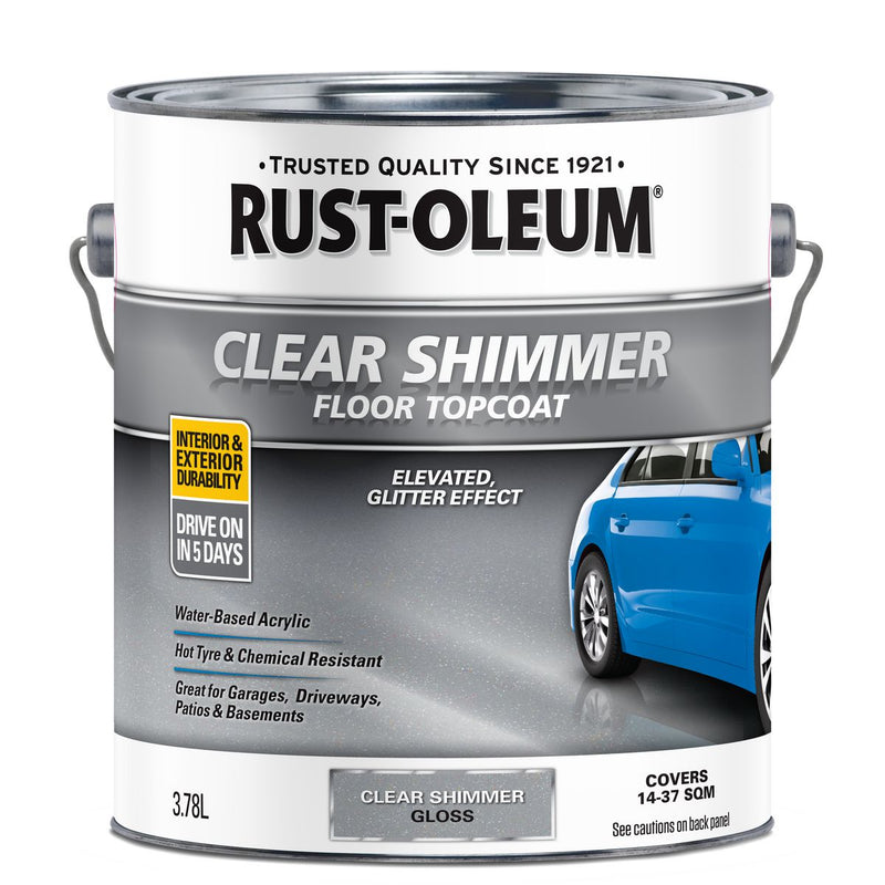 Rust-Oleum Clear Shimmer Floor Topcoat Gloss 3.87L 374277