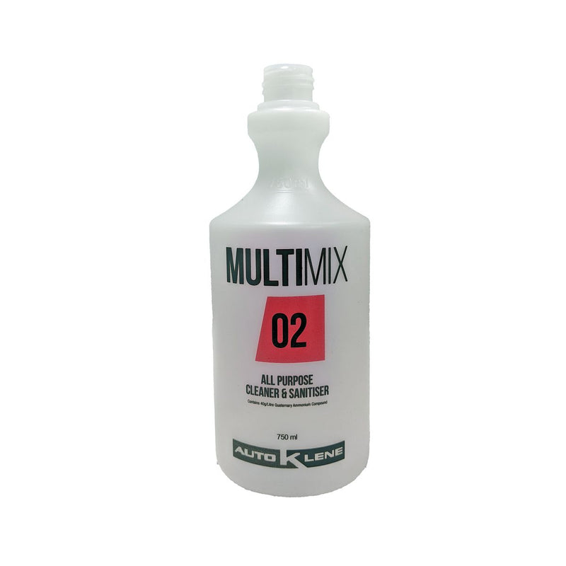 Auto Klene MultiMix 02 Printed Spray Bottle 750ml MM2BOT