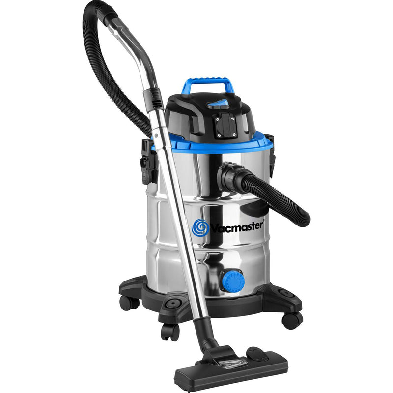 Vacmaster 30L 1500W Wet & Dry Vacuum w/ Stainless Tank