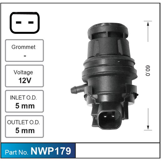 Nice Products Windscreen Washer Pump NWP179