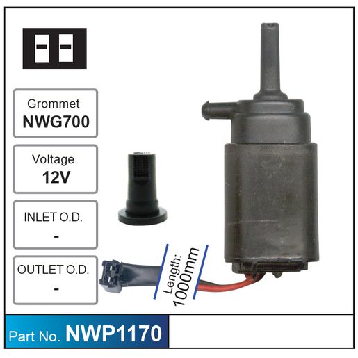 Nice Products Windscreen Washer Pump NWP1170
