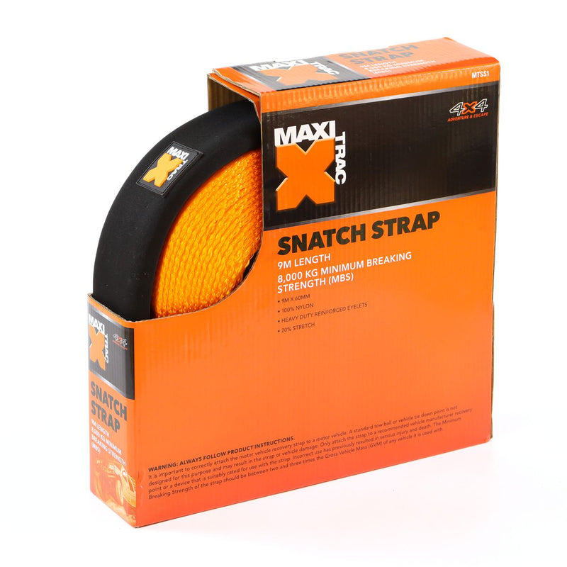 Maxi Trac 4x4 Snatch Strap 9m 8000kg