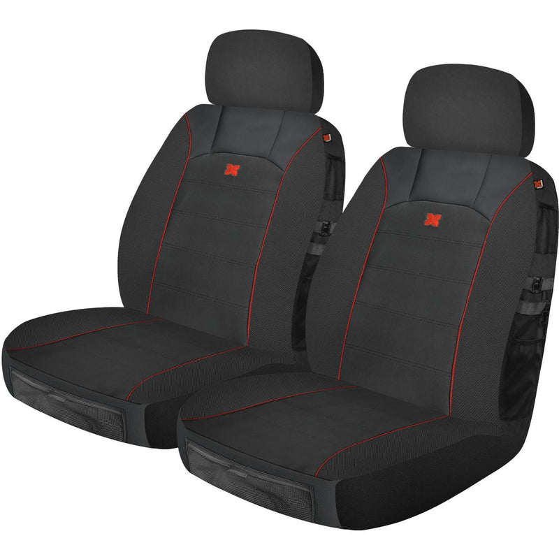 Maxi Trac 4x4 Neoprene Grey Car Seat Covers Front Pair