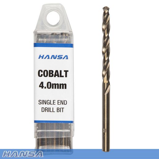 Hansa Cobalt 4.0mm Drill Bit (10 Pack) HDB-4CSE