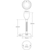 LED Autolamps 12V Reading Lamp Translucent Polycarbonate