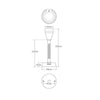 LED Autolamps 12V Reading Lamp Translucent Acrylic Lense
