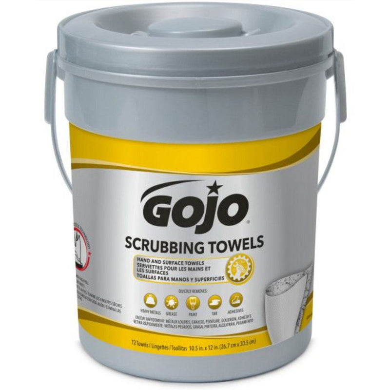 Gojo Scrubbing Towels (72 Wipes per Bucket) 6396-06