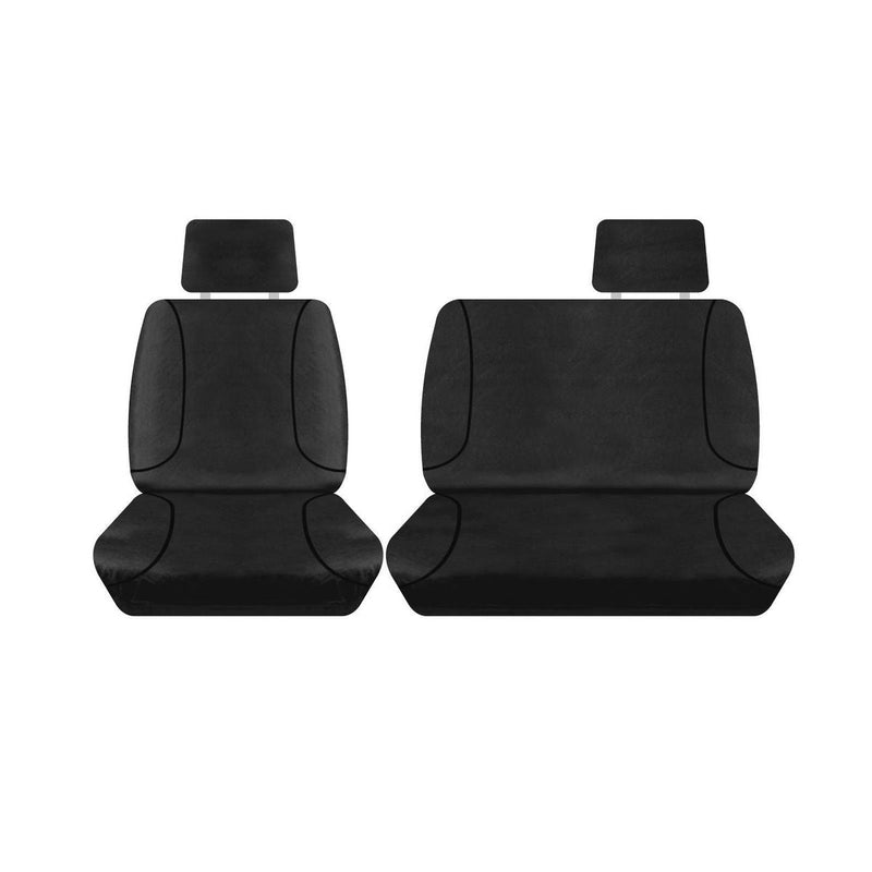 Sperling Tradies Canvas Front Black Seat Covers Suits