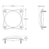 LED Autolamps 12/24V Reverse Lamp With Coloured Lens,