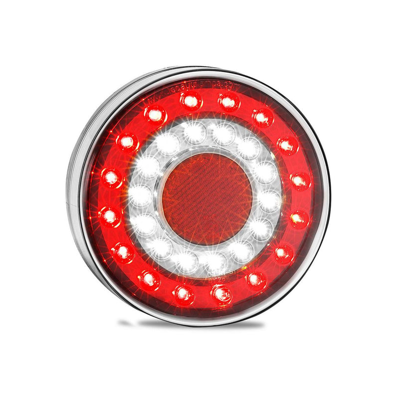 LED Autolamps Maxilamp Single Lamp Black Chrome,