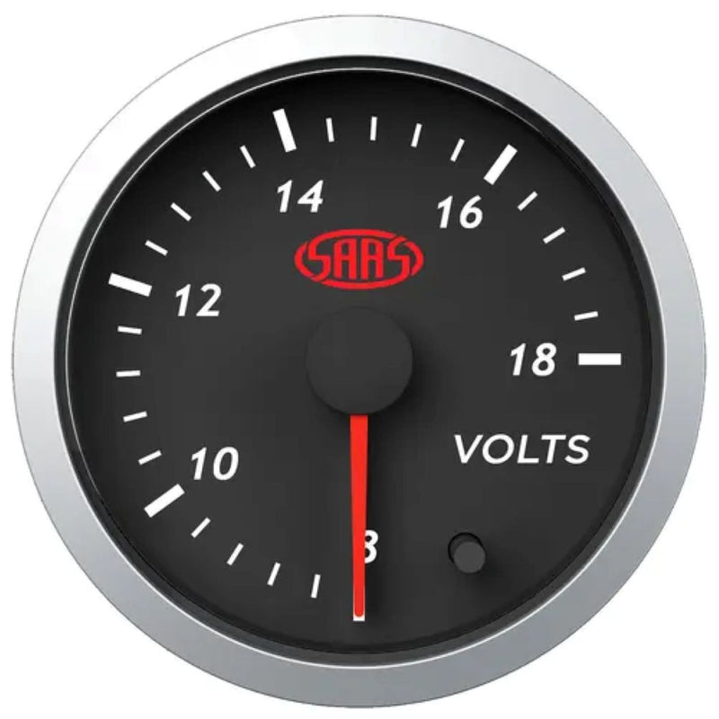 Saas Street Series 2-1/16" Voltmeter Gauge 8-18 Volts