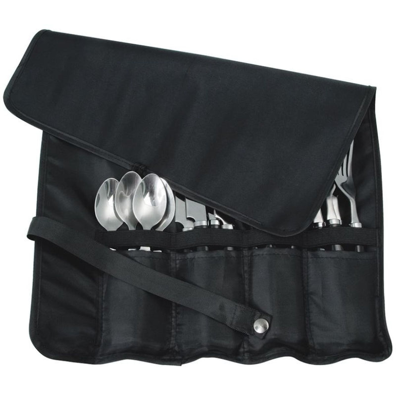 Campfire Travellers Cutlery Set 16pcs W/Wire Storage Tray