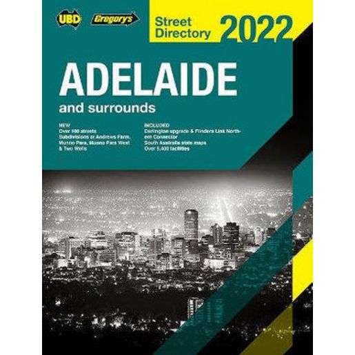 UBD Adelaide Street Directory 2022 60th Edition