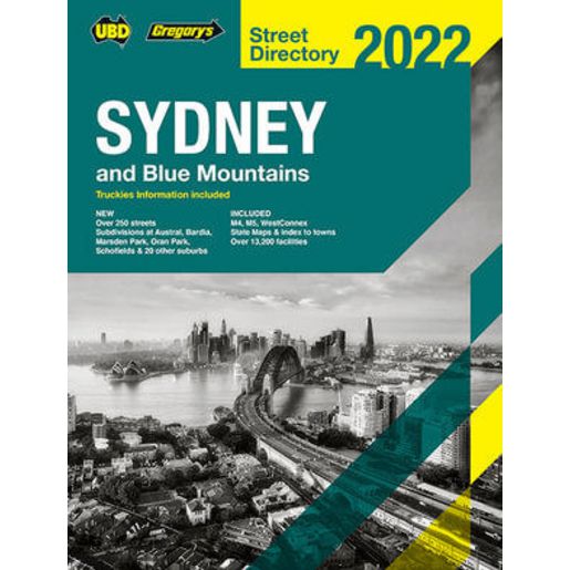 UBD Sydney And Blue Mountains Street Directory 2022 58th