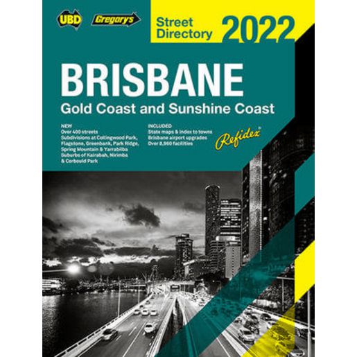 UBD Brisbane Street Directory 2022 66th Edition