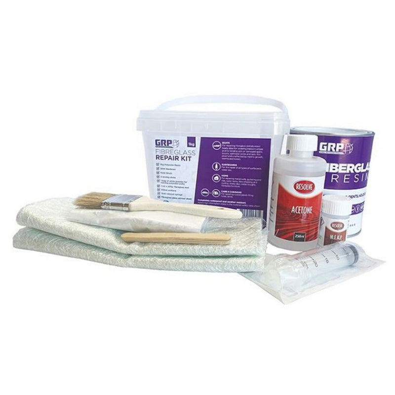 GRP Fibreglass Repair Kit 1Kg GRPFK1