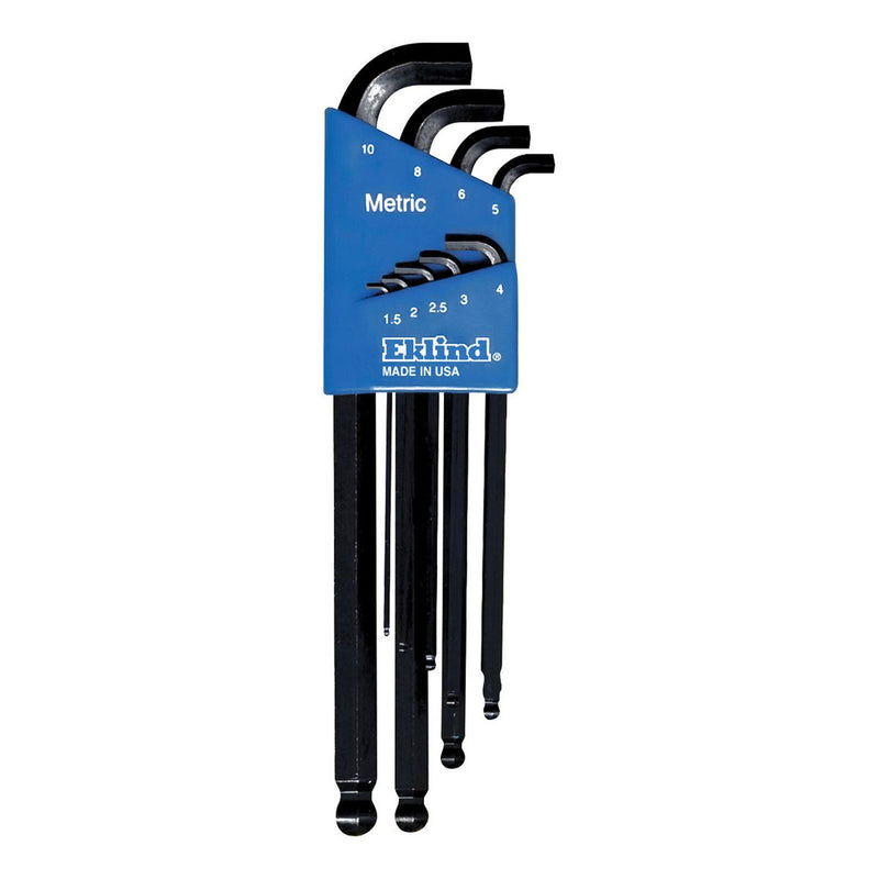 Eklind 9 Piece Ball Hex Key Set Stubby Metric EK13509