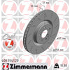 Zimmermann OE Coat Z Brake Rotor Single 350mm Front