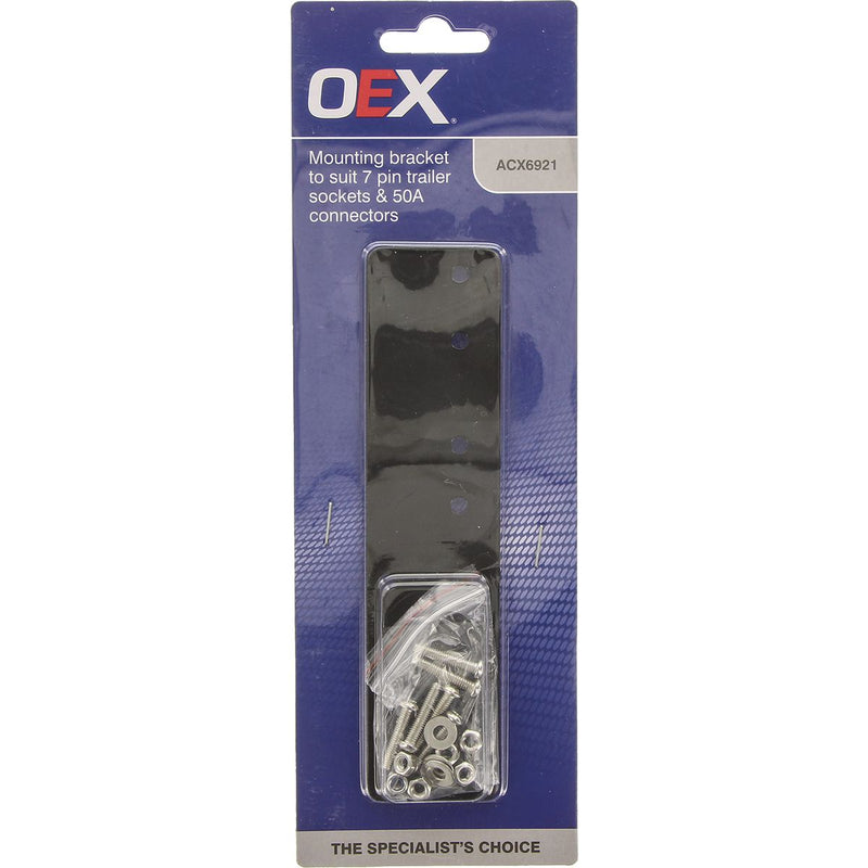 OEX Mounting Plate fits 7 Pin Flat Trailer Socket And 50A