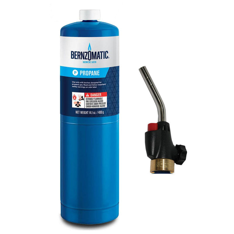 Bernzomatic Webbed Flame Trigger Start Torch and Propane