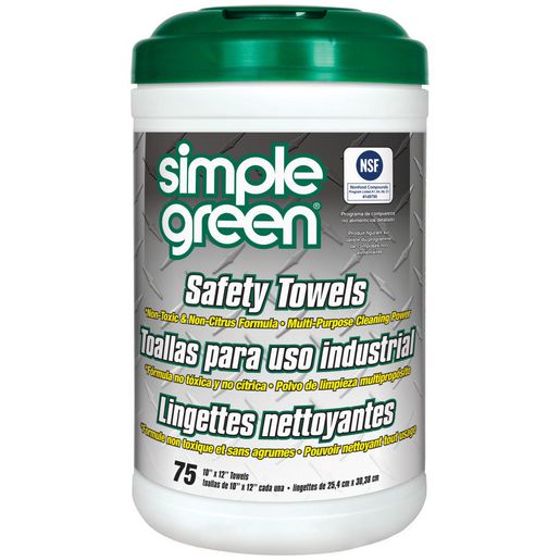 Simple Green Safety Towel Tub 75 Sheets SG13351