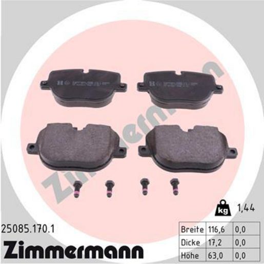Zimmermann Brake Pad Rear Set 25085.170.1