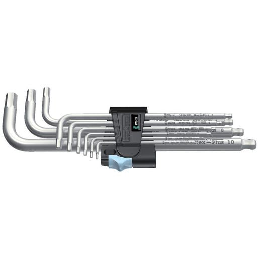 Wera Hex-Plus Stainless L-Key Set Metric 9 Piece WER073544