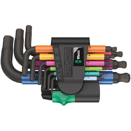 Wera Multicolour Metric Hex-Plus L-Key Set Metric
